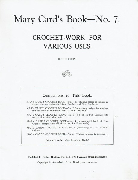 Crochet Book no.3 title